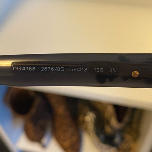 Dolce and Gabbana Gold Flower Sunglasses - Picture 8 of 10